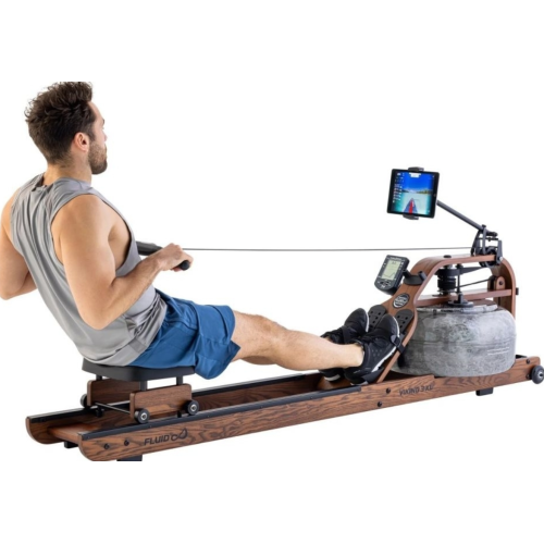 Гребной тренажер  FLUID Rower Viking 3 XL (Walnut color)  - фото №5
